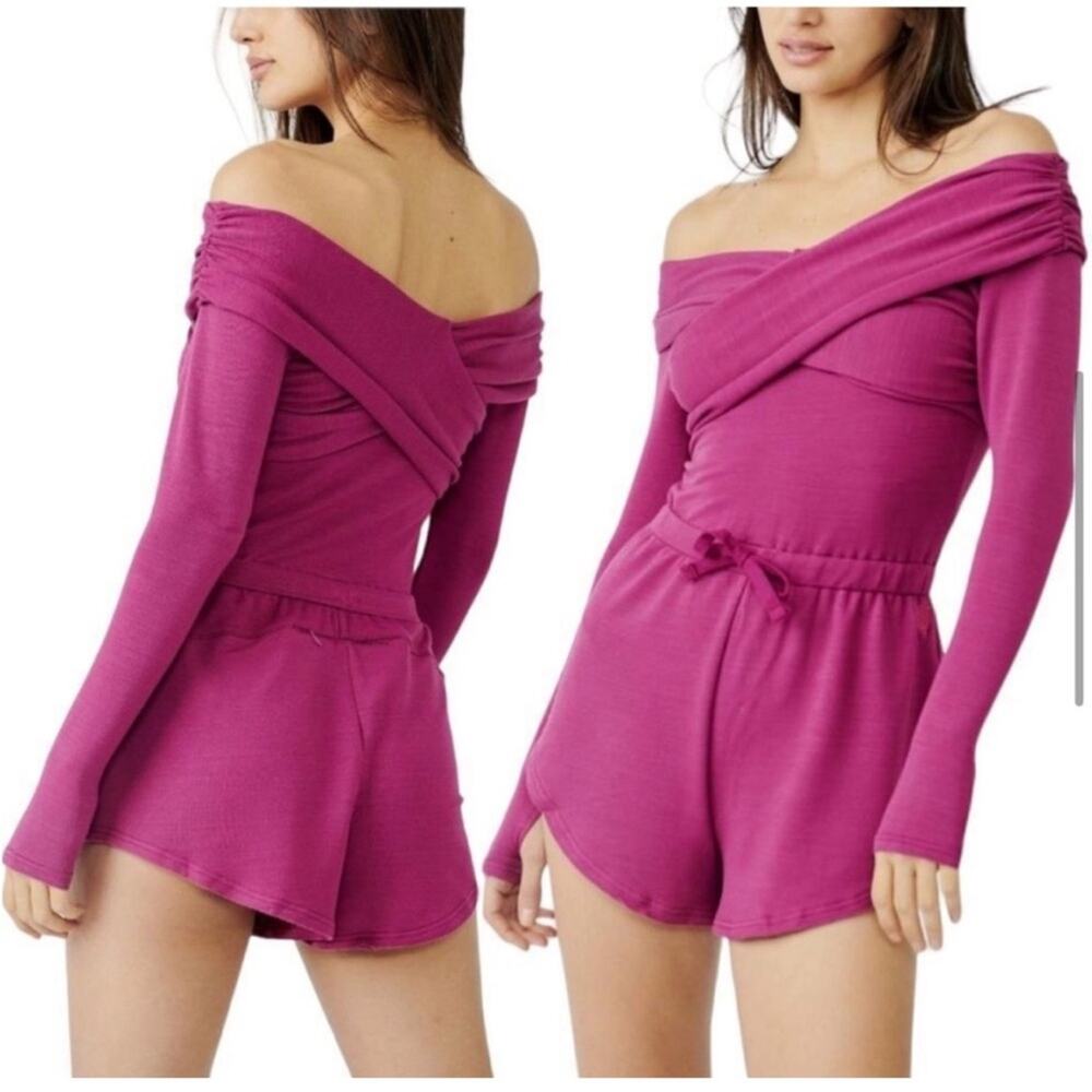 FP Movement Love Spell One Piece Balletcore Romper in Pink - Size S
